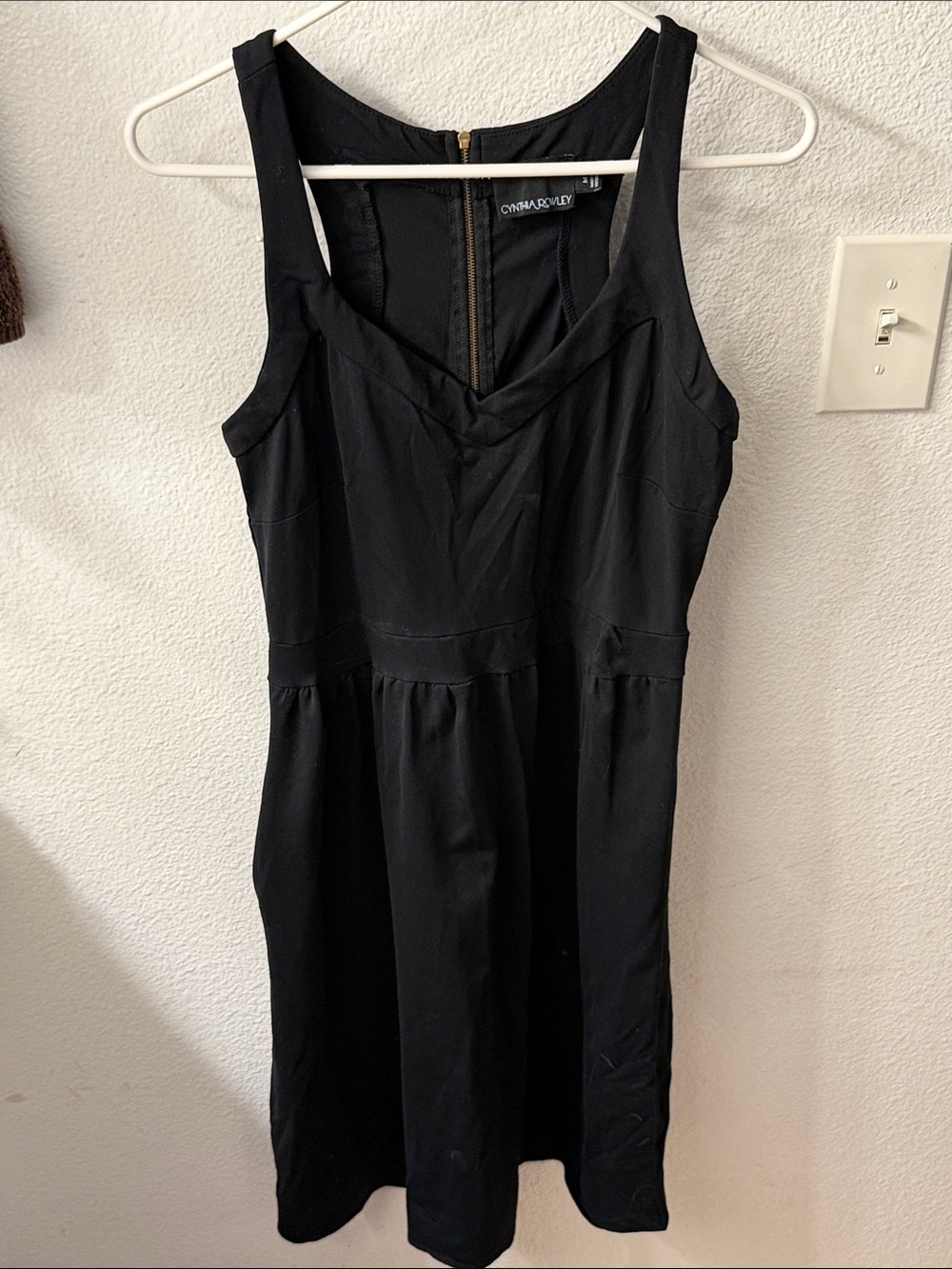 Cynthia Rowley Black Sleeveless Midi Dress